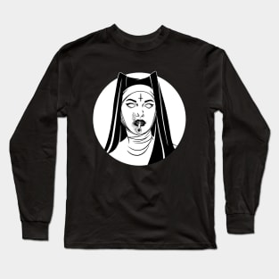 Satanic Nun. Bad Nun Long Sleeve T-Shirt